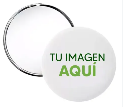 Chapita espejo personalizada